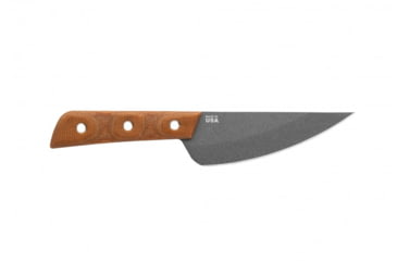 Image of TOPS Knives Frog Market Special Mini Fixed Blade Knife, 3.25in, 1095 Steel, Wharncliffe, Tan Canvas Micarta Handle, FMSM-02