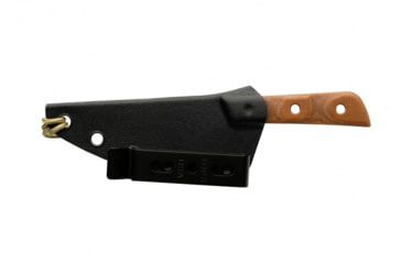 Image of TOPS Knives Frog Market Special Mini Fixed Blade Knife, 3.25in, 1095 Steel, Wharncliffe, Tan Canvas Micarta Handle, FMSM-02