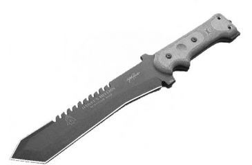 Image of Tops Knives Hawke's Hellion Survivor 2020, Micarta Handle, Blk. Blade TKHKH-2020