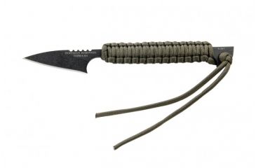 Image of Tops Knives Hoffman Harpoon Fixed Blade Knife, w/Lansky, P-38, Firestarter Rod, Black, 2.25in, HOFHAR-01