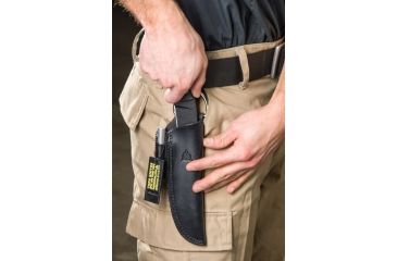 Image of Tops Knives Hunters of Gunmen Fixed Blade Knife, Black, 4.38in, HOG-4.5