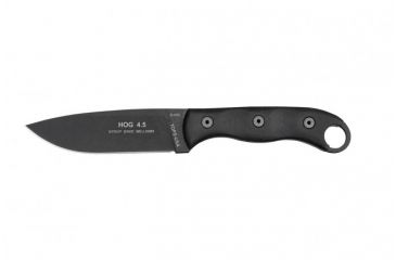 Image of Tops Knives Hunters of Gunmen Fixed Blade Knife, Black, 4.38in, HOG-4.5