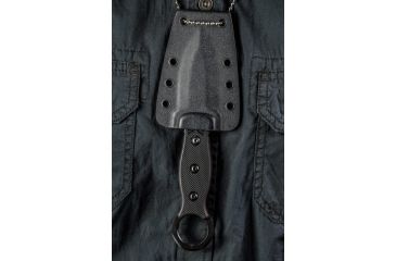 Image of Tops Knives I.C.E. Dagger Fixed Blade Knife, w/beta loops, Black, 3in, ICED-02