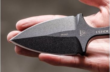 Image of Tops Knives I Stick Fixed Blade Knife,3.50in Black 1075 RC 56-58 Steel,Black Canvas Micarta Handle, Black ISTK-01