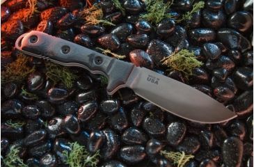 Image of Tops Knives Idaho Hunter Fixed Blade Knife, Snake River Edition, Black, 4.75in, TIH-03