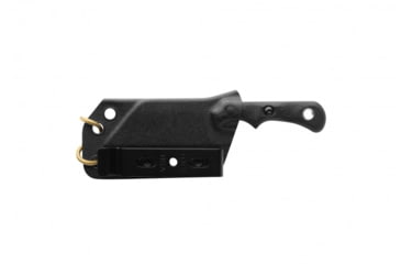 Image of TOPS Knives Ivie 2.5in Fixed Blade Knife, 1095 Steel, Wharncliffe, Black Canvas Micarta, IV-02