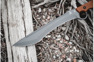 Image of TOPS Knives Lilith 14 in Fixed Blade Knife, Steel, Tan Canvas Micarta, Black Kydex, LTH-01