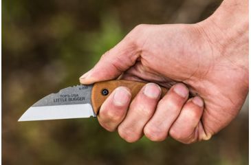 Image of Tops Knives Little Bugger Fixed Blade Knife, Tan, 2.38 in LILB-01