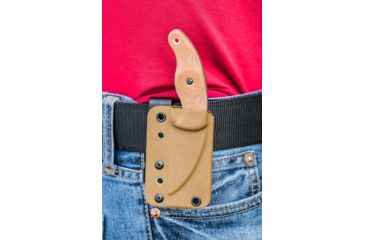 Image of Tops Knives Little Bugger Fixed Blade Knife, Tan, 2.38 in LILB-01