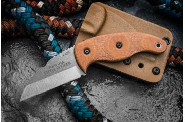 Image of Tops Knives Little Bugger Fixed Blade Knife, Tan, 2.38 in, LILB-01