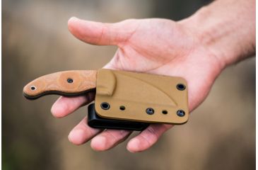 Image of Tops Knives Little Bugger Fixed Blade Knife, Tan, 2.38 in, LILB-01