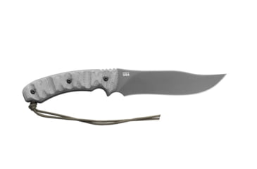Image of Tops Knives Longhorn Bowie Micarta Fixed Blade Knife, w/Black River Wash and RMT, Black, 6.75in, LONGB-06