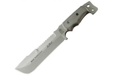 Image of Tops Knives M4X Punisher, Black Micarta Handle, Gray Blade TKM4X-01
