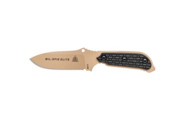 Image of Tops Knives Mil-Spie3 Elite Fixed Blade Knife, Black, 4in, MIL3-Elite-BLM