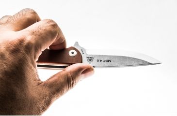 Image of Tops Knives Mini Scandi Folder Knife 4.0, Tan MSF-4.0