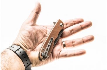 Image of Tops Knives Mini Scandi Folder Knife 4.0, Tan MSF-4.0