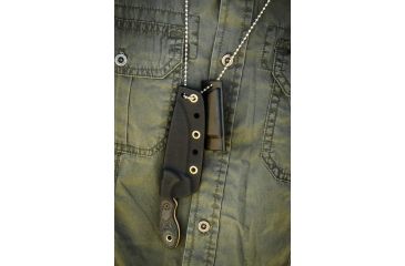 Image of Tops Knives Mini Scandi Survival Fixed Blade Knife, Black, 3in, MSK-SURV