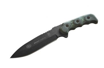 Image of Tops Knives Mission Team 21 Fixed Blade Knife, Black, 6.63in, MT-21