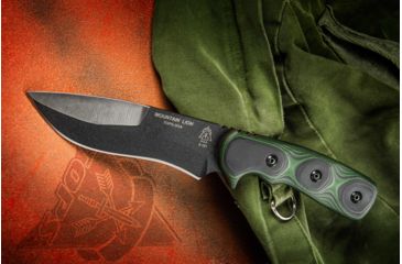 Image of Tops Knives Mountain Lion Fixed Blade Knife, Green, 5.5in, MTLN-01