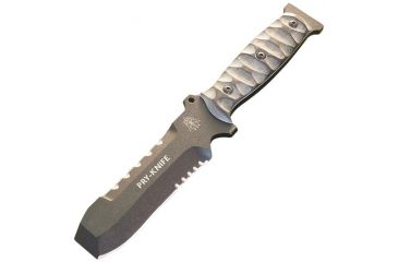 Image of Tops Knives Pry Knife, Micarta Handle w/Black Traction Coating TKTPK-001