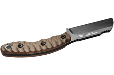 Image of TOPS Knives Sheep Creek Knife, 3.75in, 154CM, Fixed Blade, Green w/ Tan liner, SPCK-01