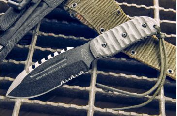 Image of Tops Knives Stryker Defender Tool, Micarta RMT Handle, Black Combo Blade TKDEFT-01