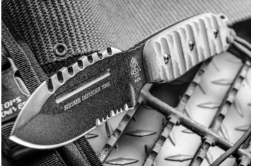 Image of Tops Knives Stryker Defender Tool, Micarta RMT Handle, Black Combo Blade TKDEFT-01