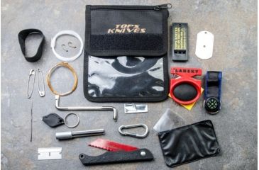Image of Tops Knives Survival Neck Wallet, Black, SNW-01