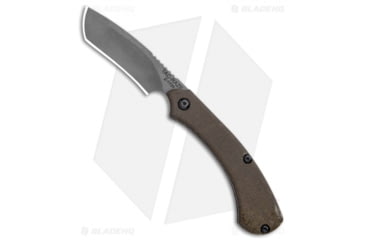 Image of TOPS Knives Tac-Raze 6 Folding Knife, 3.25in, 1095, Cleaver Blade, G10 Black Handle, Gray/Black, 7.625in, BHQ-181170