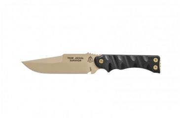 Image of Tops Knives Team Jackal 5 Survivor Series Fixed Blade Knife, Black, 5in, TMJK-5S