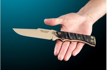 Image of Tops Knives Team Jackal 5 Survivor Series Fixed Blade Knife, Black, 5in, TMJK-5S