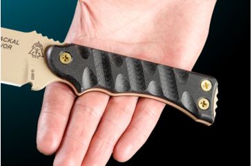 Image of Tops Knives Team Jackal 5 Survivor Series Fixed Blade Knife, Black, 5in, TMJK-5S