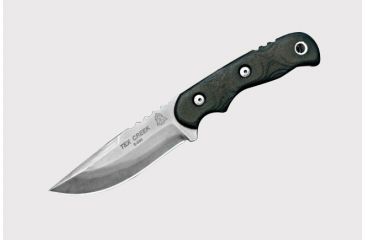 Image of Tops Knives TEX Creek Fixed Blade Knife, Black, 4.19in, TEX4-02