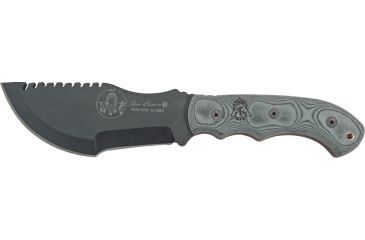 Image of Tops Knives Tom Brown Tracker Black linen micarta handle TPT010