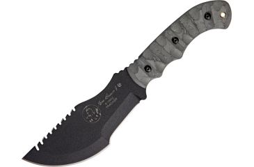 Image of Tops Knives Tom Brown Tracker  Rocky Mountian Tread black linen micarta handle TPTBT010RMT