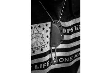 Image of Tops Knives TOPS Backup Fixed Blade Knif, 2.38 in Acid Rain 1095 RC 56-58 Blade, TBKP-02