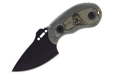 Image of Tops Knives Wolf Pup, Black Blade, Plain, Kydex Sheath TKWP010