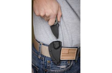 Image of Tops Knives Wolf Pup Fixed Blade Knife, Black, 2.5in, WP010