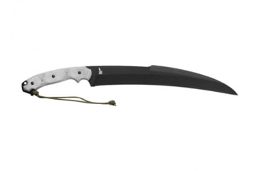 Image of TOPS Knives X16 Ginunting Fixed Blade Knife, 15.75in, 1095 Steel, Kukri, Black Linen Micarta Handle, X16G-02