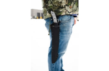 Image of TOPS Knives X16 Ginunting Fixed Blade Knife, 15.75in, 1095 Steel, Kukri, Black Linen Micarta Handle, X16G-02