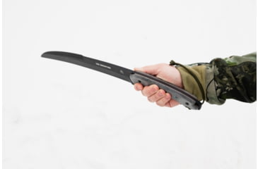 Image of TOPS Knives X16 Ginunting Fixed Blade Knife, 15.75in, 1095 Steel, Kukri, Black Linen Micarta Handle, X16G-02