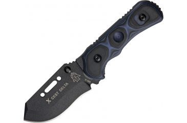 Image of Tops Knives Xcest Delta Linerlock Fixed Blade Knife TPXCESTD