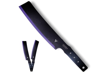 Image of Toro Knives Besito Slim Black Throwing Knives, 15.75in Overall, 9.75in Black Powder 3Cr13 Blade, SS Handle, Nylon Sheath, 90