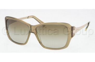 Image of Tory Burch Tory E05 Bifocal Sunglasses TY7013 with Lined Bi-Focal Rx Prescription Lenses TY7013-801-13-5912 - Lens Diameter: 59 mm, Frame Color: Tea