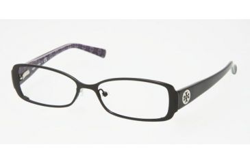 Image of Tory Burch TY 1004 Eyeglasses Styles Black Frame w/Non-Rx 50 mm Diameter Lenses, 107-5015