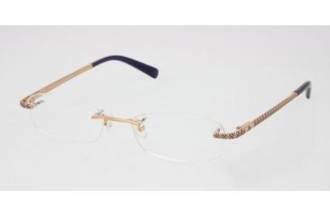 Image of Tory Burch TY 1005 Eyeglasses Styles Gold/Blue Frame w/Non-Rx 50 mm Diameter Lenses, 296-5017