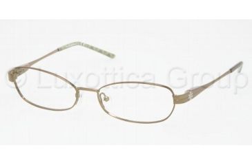 Image of Tory Burch TY 1007 Eyeglasses Styles Olive Frame w/Non-Rx 52 mm Diameter Lenses, 182-5215