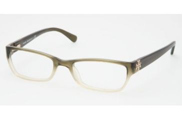Image of Tory Burch TY 2003 Eyeglasses Styles Olive Fade Frame w/Non-Rx 49 mm Diameter Lenses, 857-4918