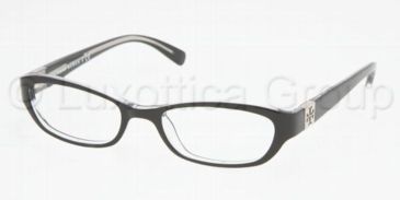 Image of Tory Burch TY2009 Bifocal Eyeglasses Black/Crystal Frame / 50 mm Prescription Lenses, 541-5018