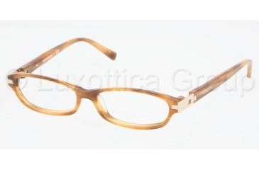 Image of Tory Burch TY2013 SV Prescription Eyeglasses - Amber Frame / 50 mm Prescription Lenses, 928-5014